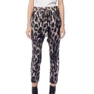 360 Cashmere Leopard Sweatpants Size Small